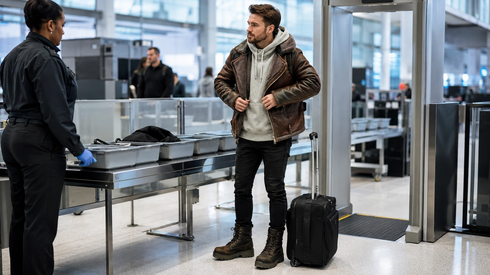 Wear your heaviest shoes and jacket on the plane