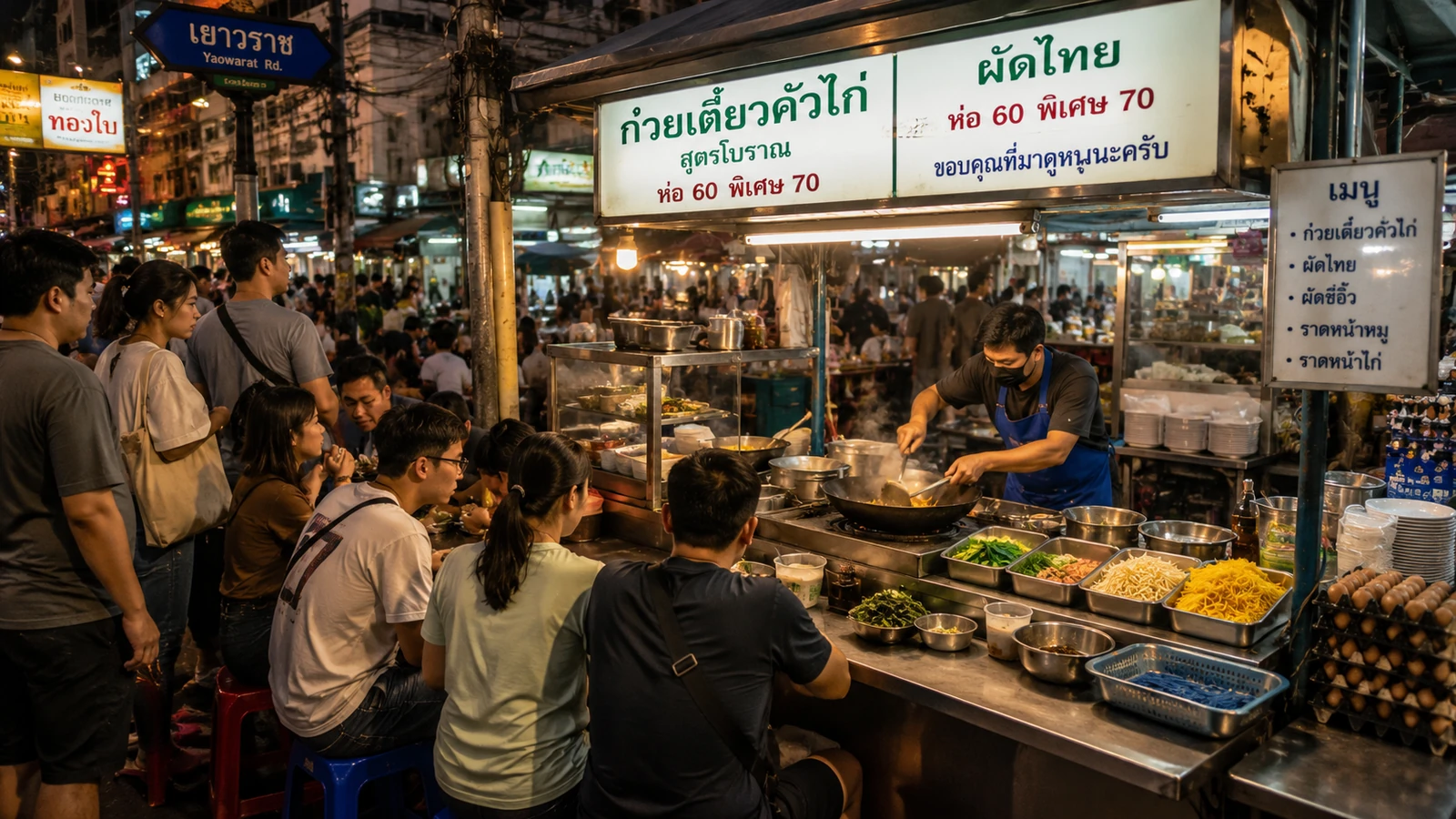 The 5-customer rule for street food